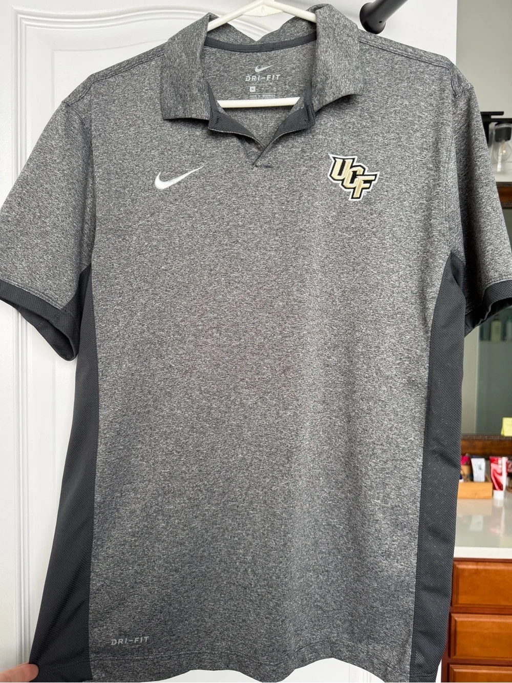 Nike Men's Gray Heather UCF Dri-FIT Polo